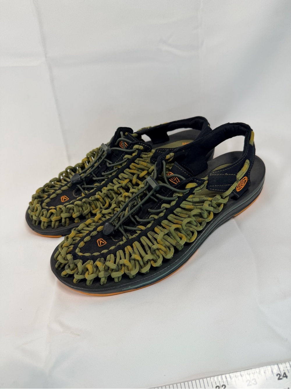 KEEN Men’s Size 10 Shoes Sandals Woven Outdoors Hiking Uneek Style Bungee Cords - Picture 2 of 13